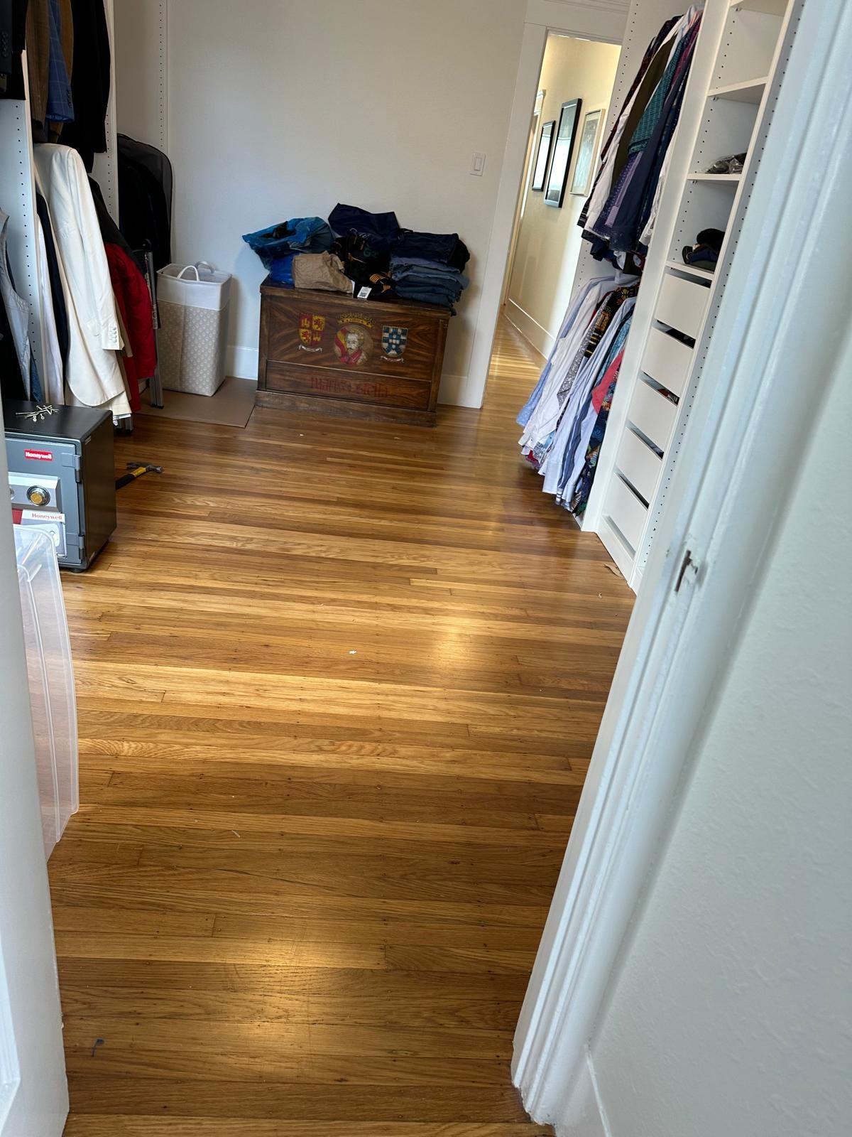 Interior floor and storage space after items have been cleared | Divas Junk Removal Services Interior floor and storage space after items have been cleared